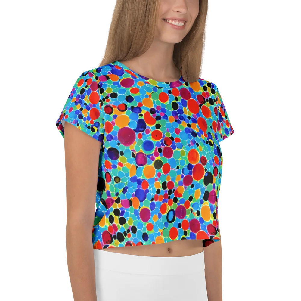 Prismatic Pebbles on Crop Tee — Right