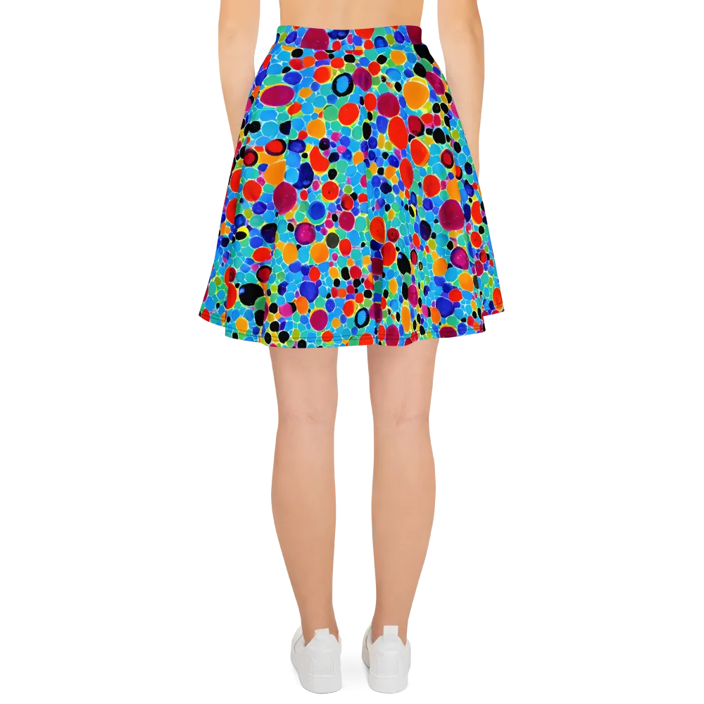 Prismatic Pebbles on Skater Skirt — Back