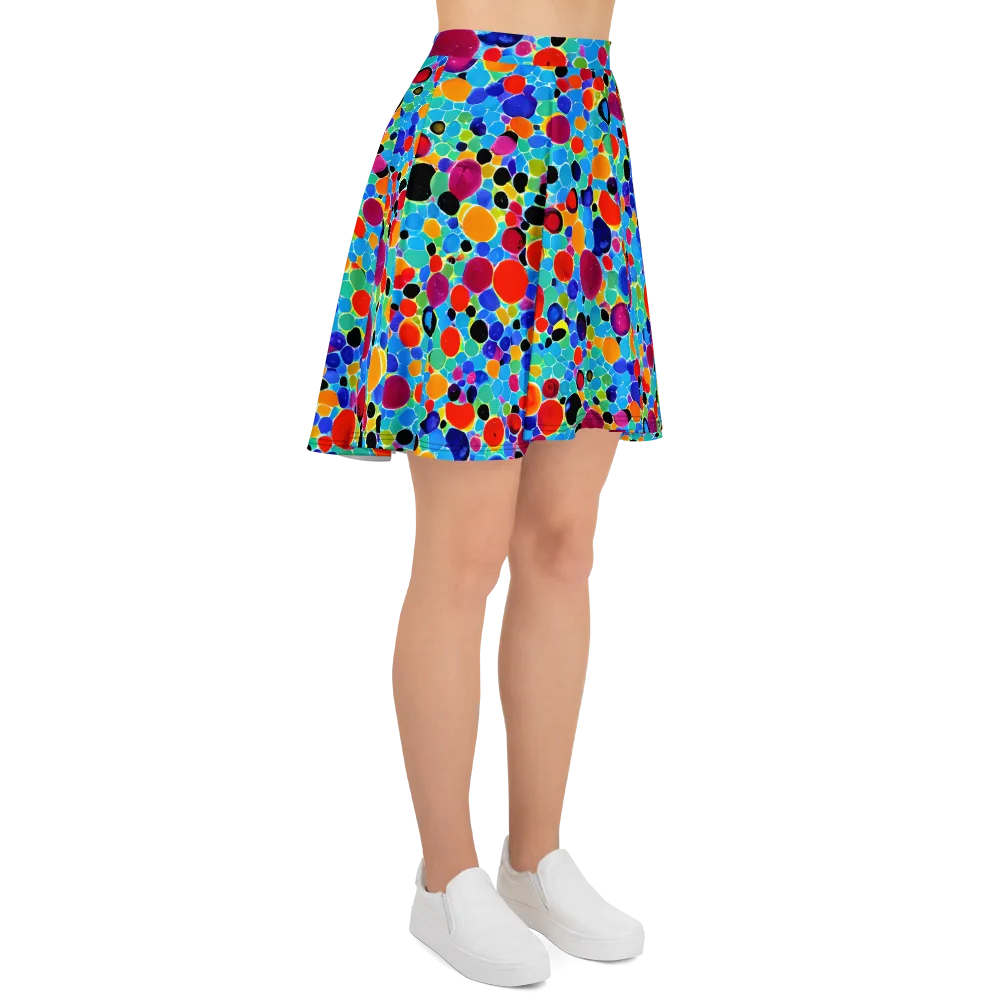 Prismatic Pebbles on Skater Skirt — Right