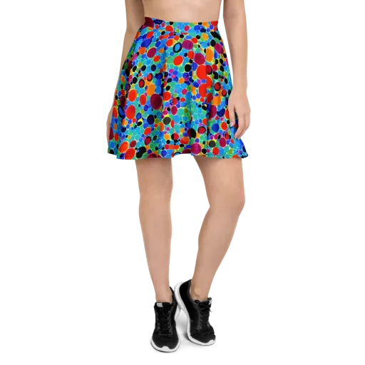Prismatic Pebbles on a Skater Skirt