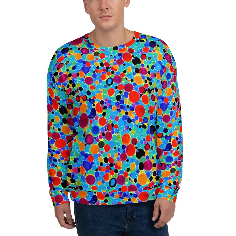 Prismatic Pebbles on Sweatshirt — Front