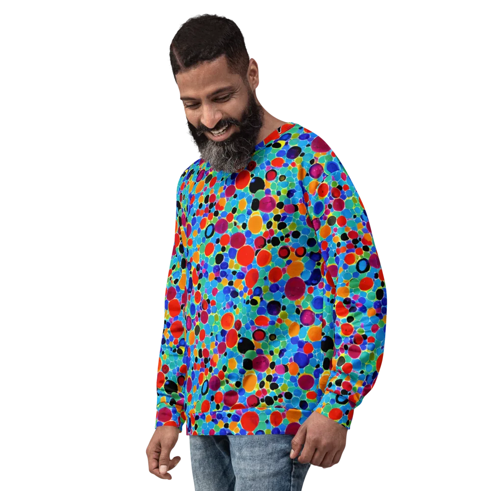 Prismatic Pebbles on Sweatshirt — Left Front