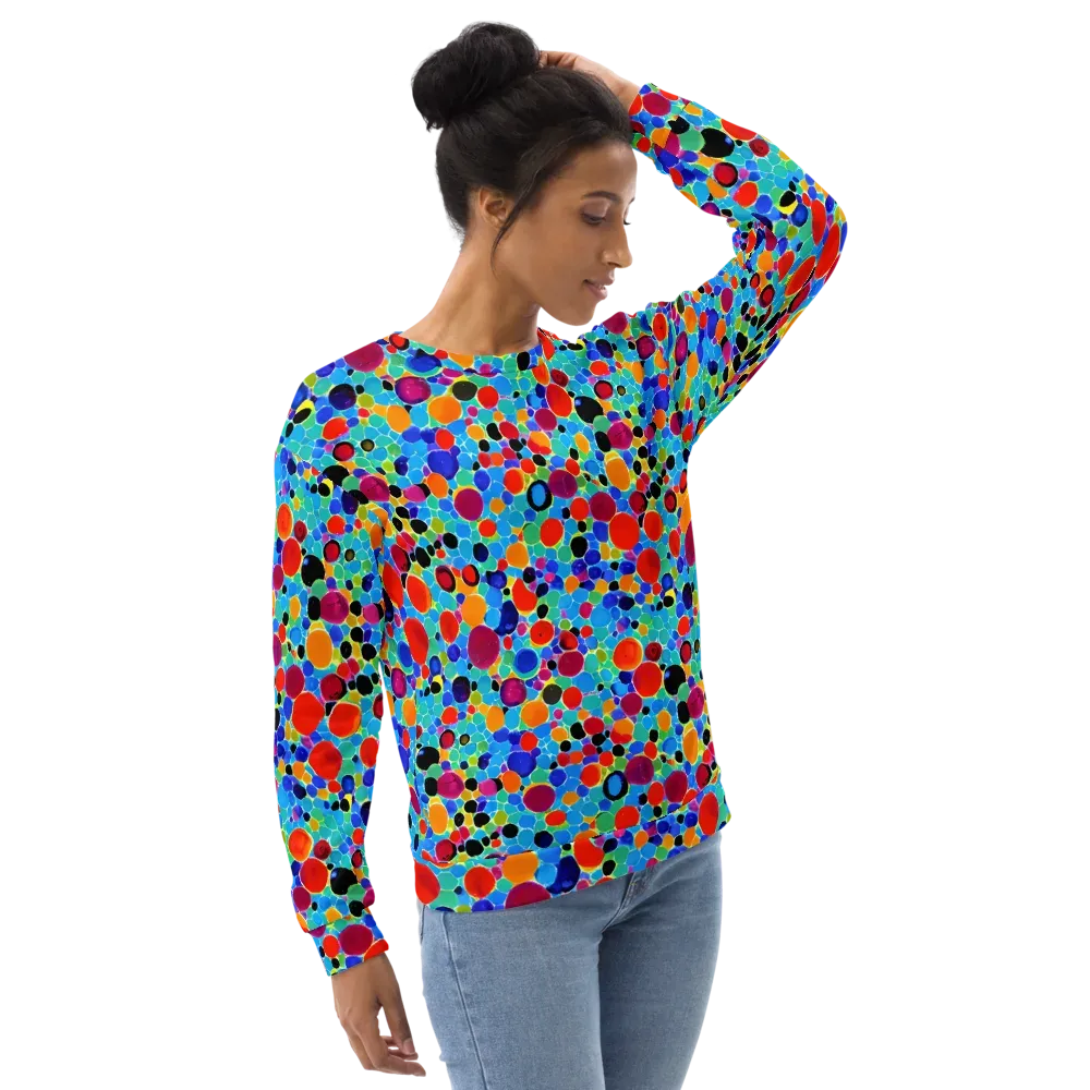 Prismatic Pebbles on Sweatshirt — Right Front