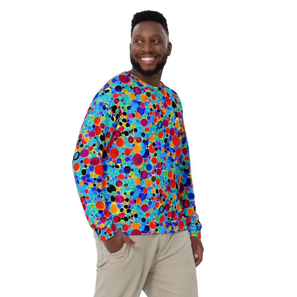 Prismatic Pebbles on Sweatshirt — Front