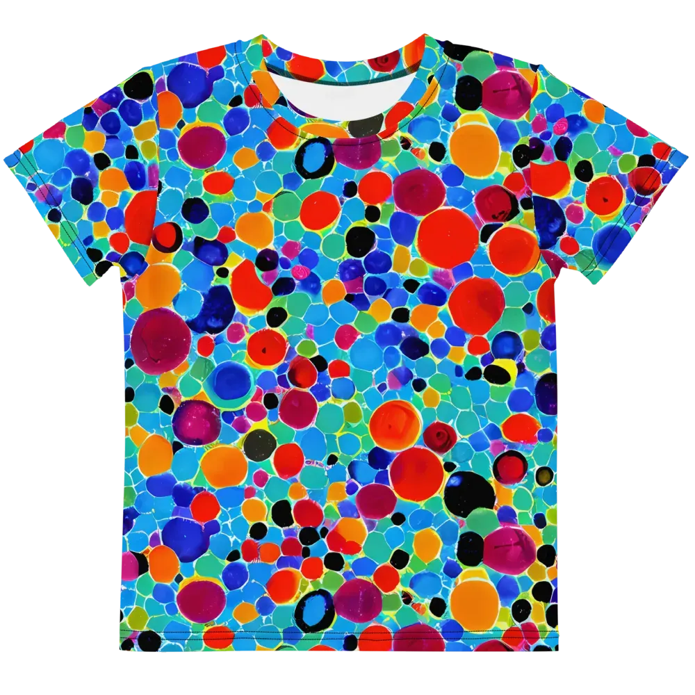 Prismatic Pebbles on Kids Crew Neck T-Shirt — Front