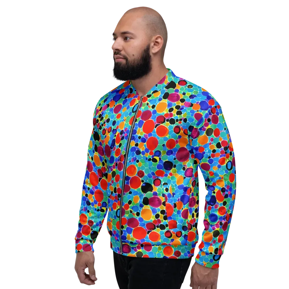 Prismatic Pebbles on Bomber Jacket — Left