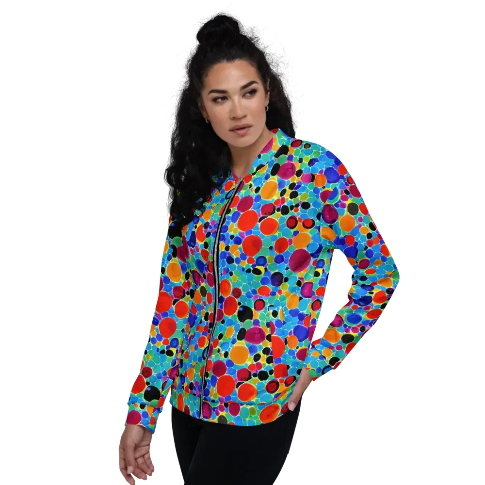 Prismatic Pebbles on Bomber Jacket — Left