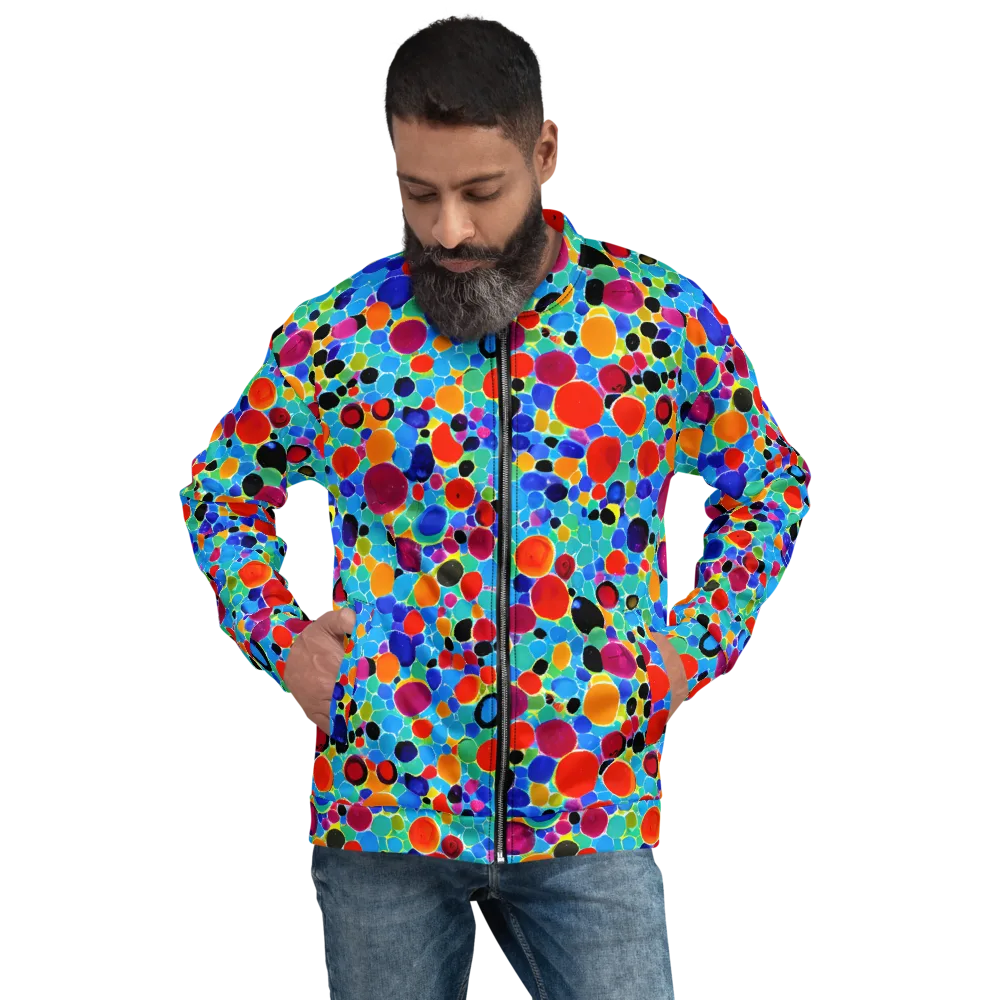 Prismatic Pebbles on Bomber Jacket — Front