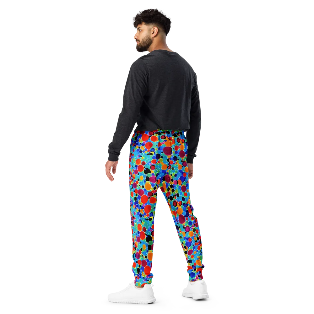 Prismatic Pebbles on Men's Joggers — Back