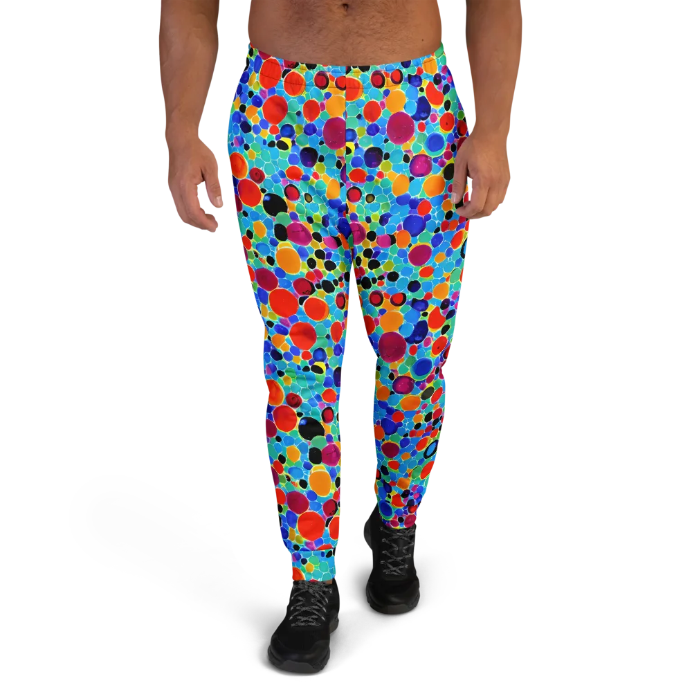 Prismatic Pebbles on Men's Joggers — Front