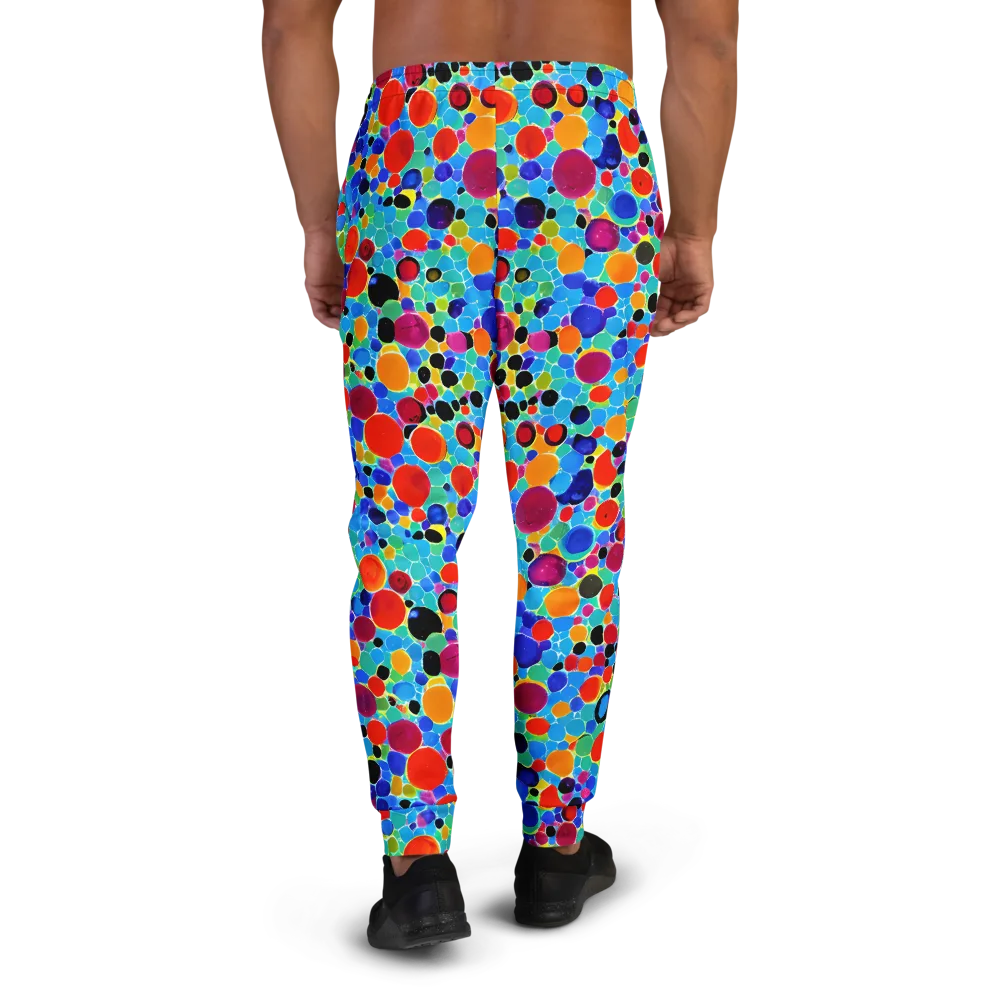 Prismatic Pebbles on Men's Joggers — Back
