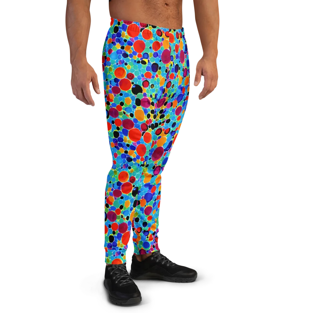 Prismatic Pebbles on Men's Joggers — Right