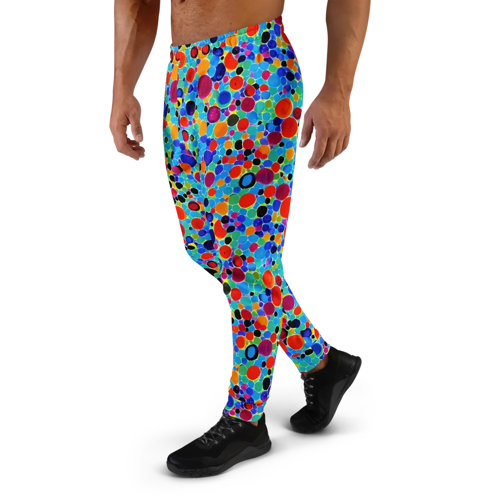 Prismatic Pebbles on Men's Joggers — Left