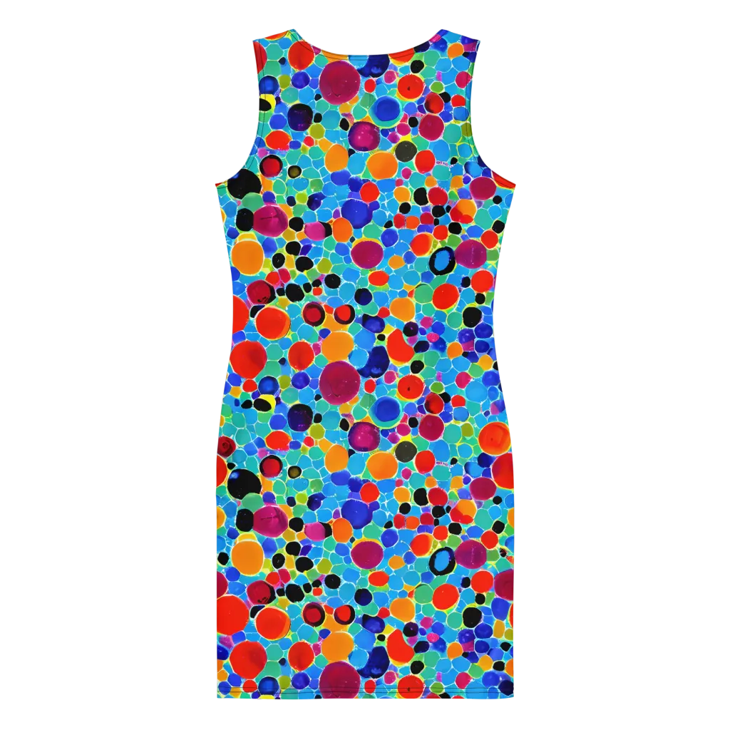 Prismatic Pebbles on Bodycon Dress — Back