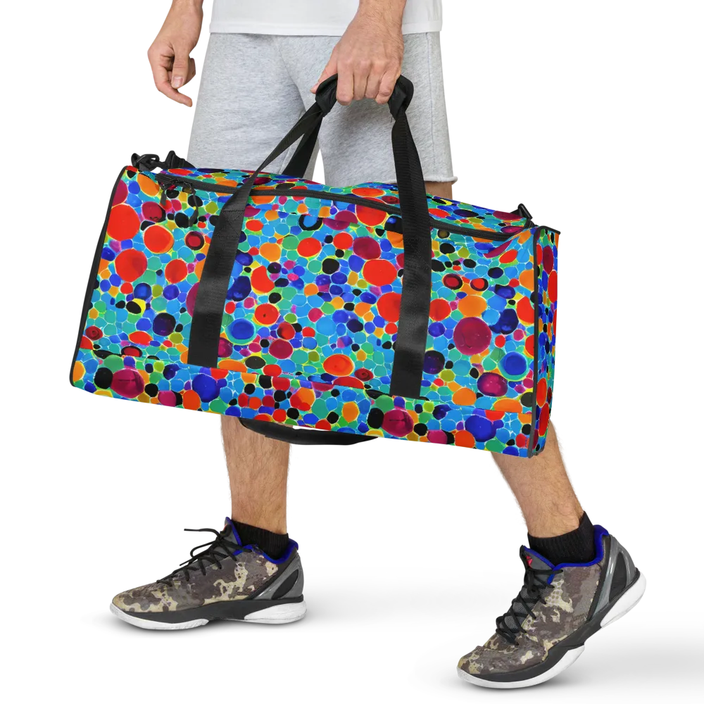 Prismatic Pebbles on Duffle Bag — Front