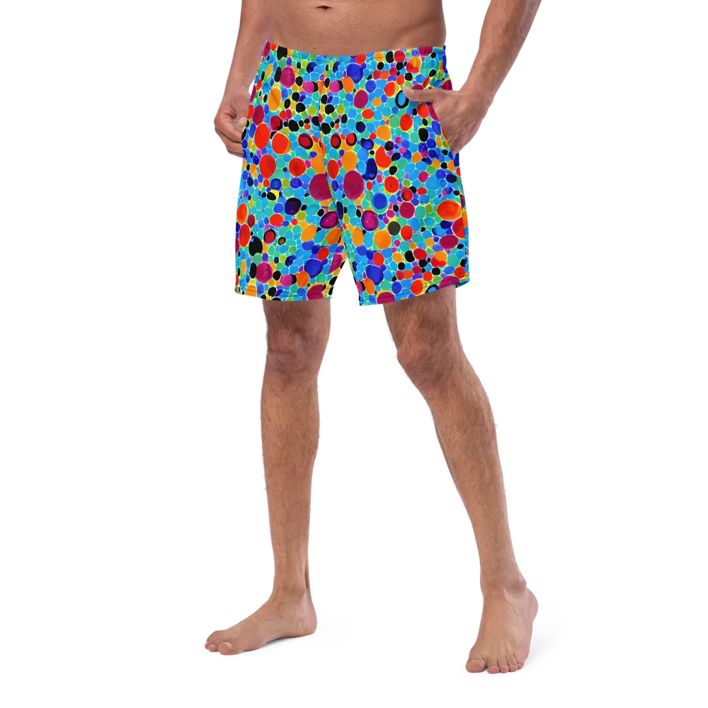 Prismatic Pebbles on Swim Trunks — Left Front