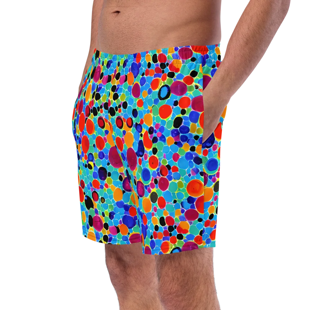 Prismatic Pebbles on Swim Trunks — Left Front