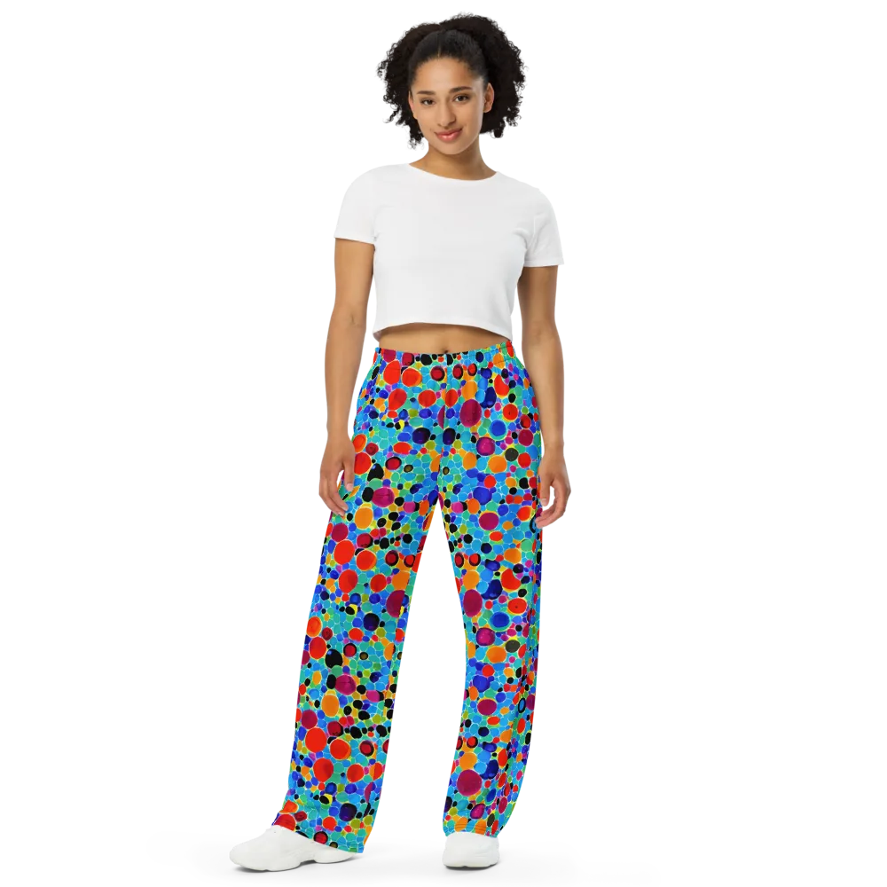 Prismatic Pebbles on Wide-Leg Pants — Front