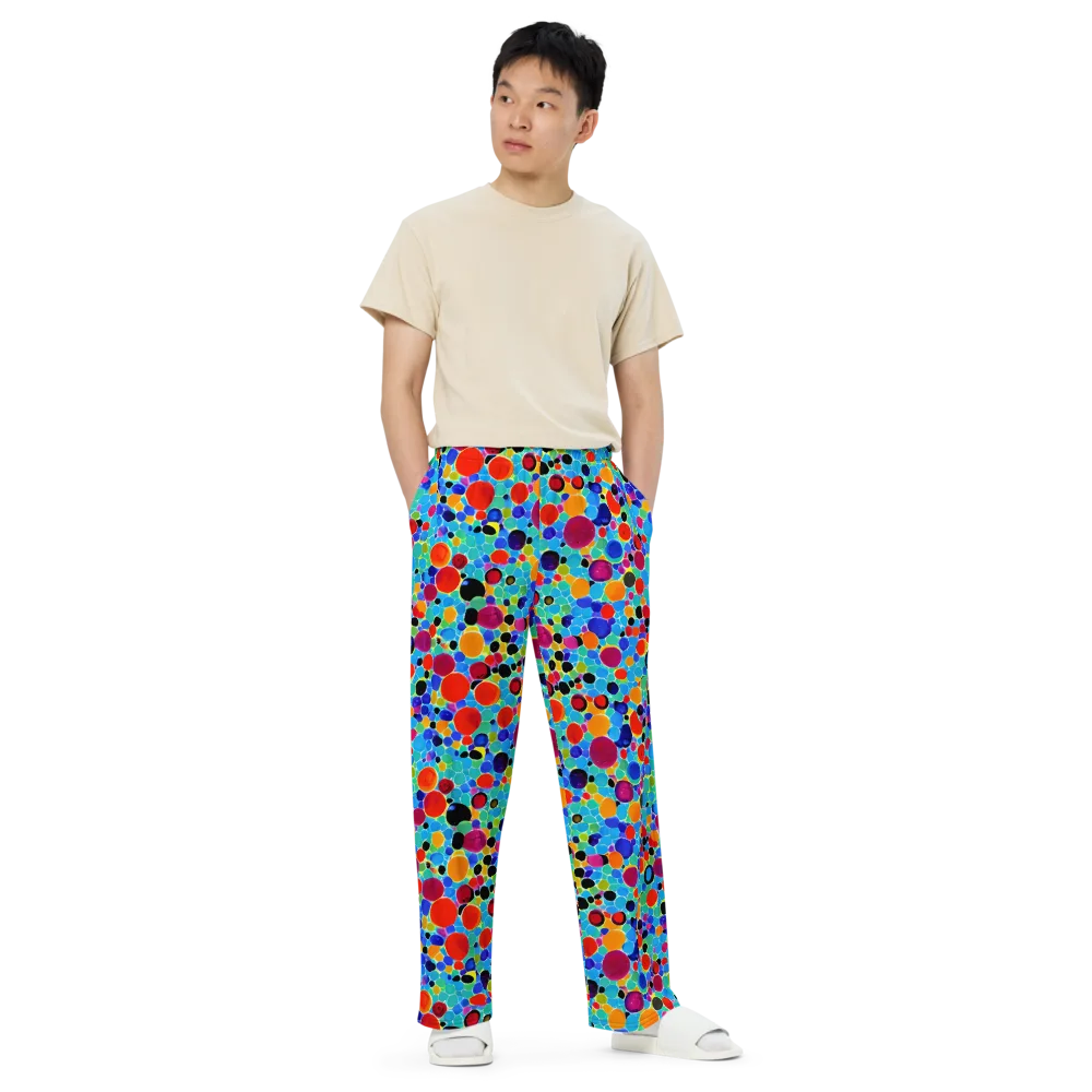Prismatic Pebbles on Wide-Leg Pants — Front