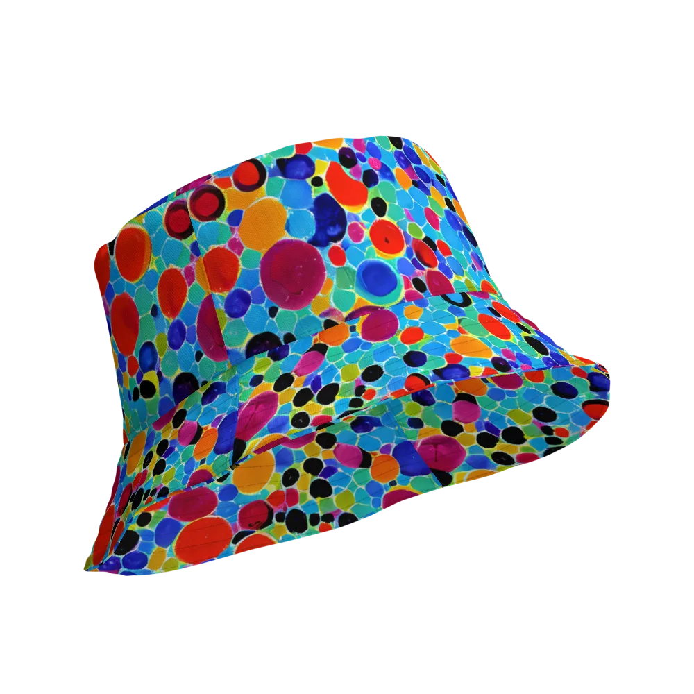 Prismatic Pebbles on Reversible Bucket Hat — Product details Outside