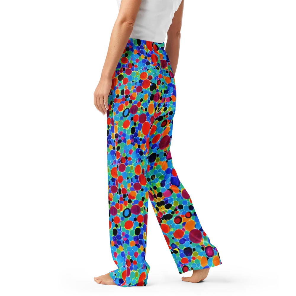 Prismatic Pebbles on Women's Pajama Pants — Left