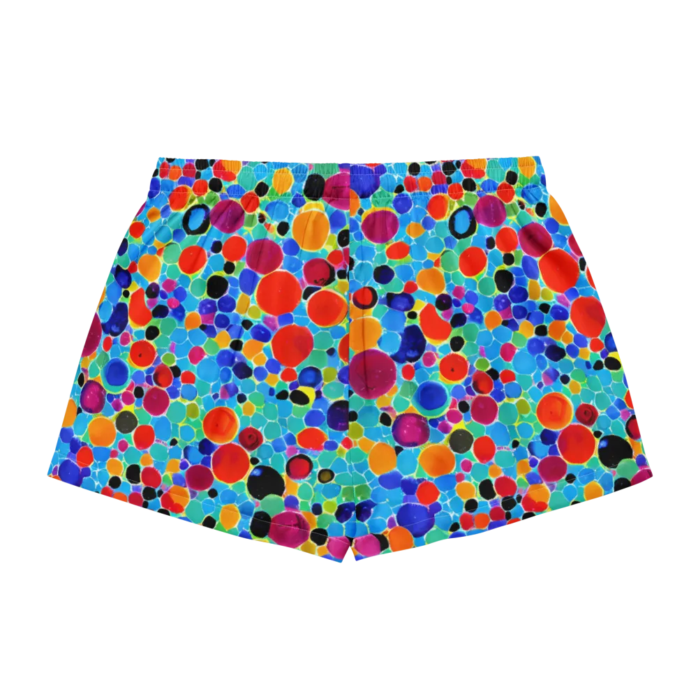 Prismatic Pebbles on Women's Pajama Shorts — Back