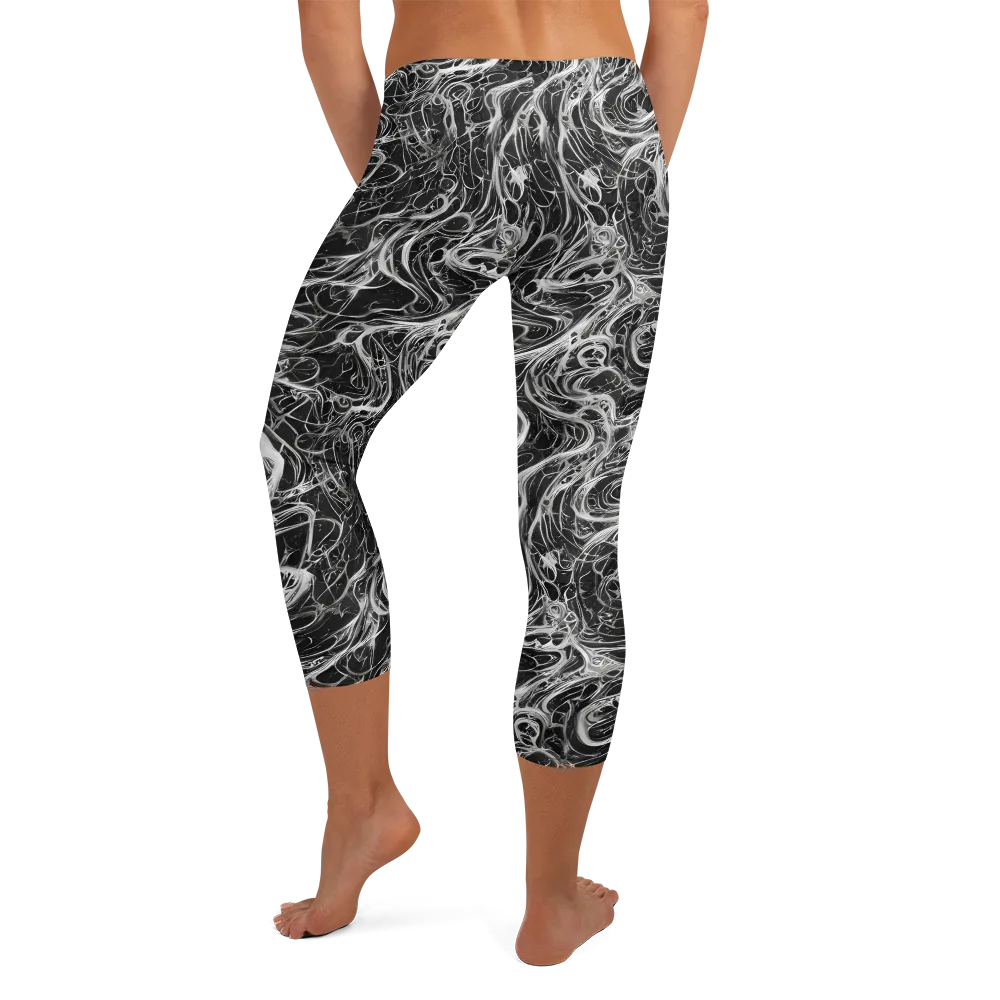Obsidian Tide on Capri Leggings — Back