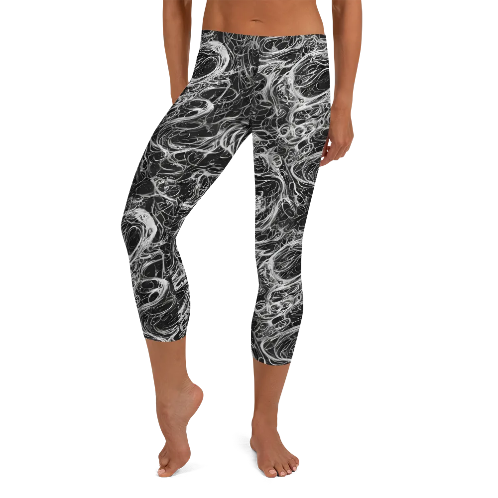 Obsidian Tide on Capri Leggings — Front