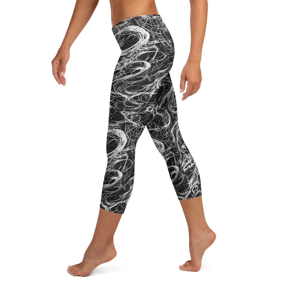 Obsidian Tide on Capri Leggings — Left