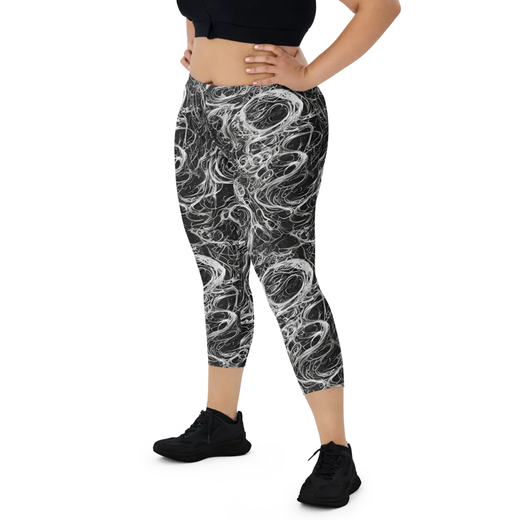 Obsidian Tide on Capri Leggings — Front