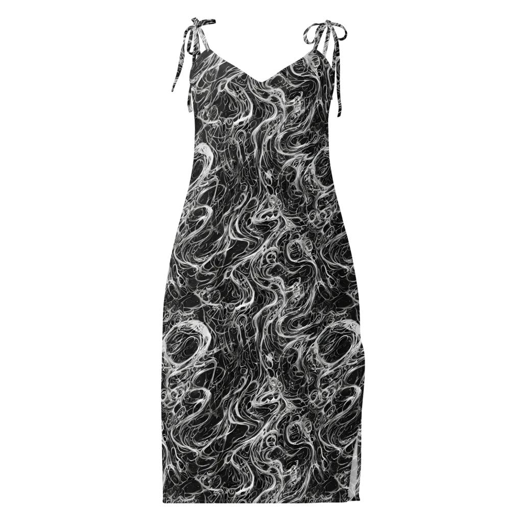 Obsidian Tide on Slip Dress — Front