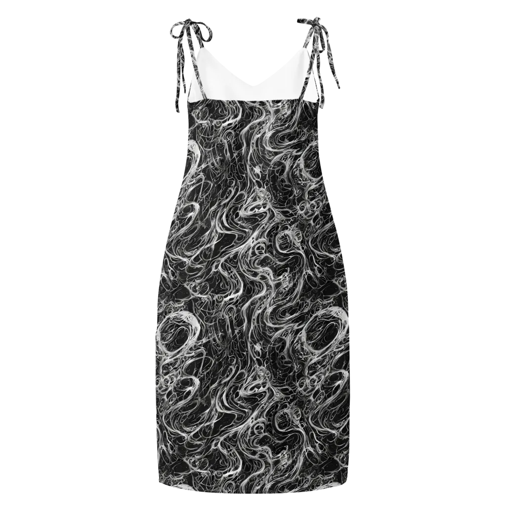 Obsidian Tide on Slip Dress — Back