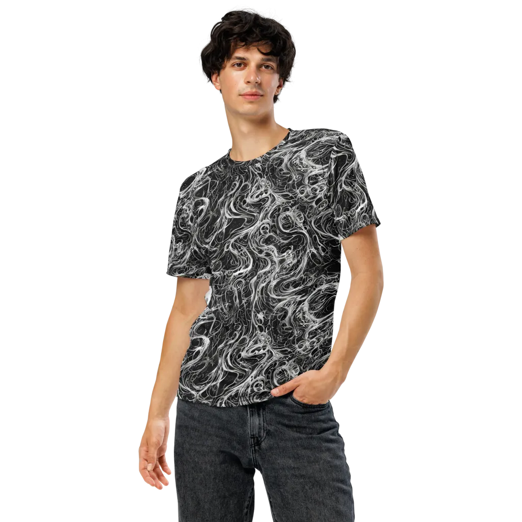 Obsidian Tide on Men's Crew Neck T-Shirt — Front