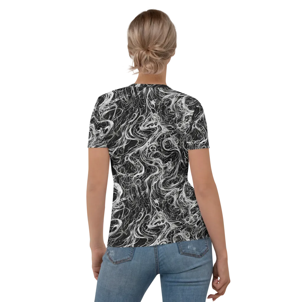 Obsidian Tide on Women's Crew Neck T-Shirt — Back