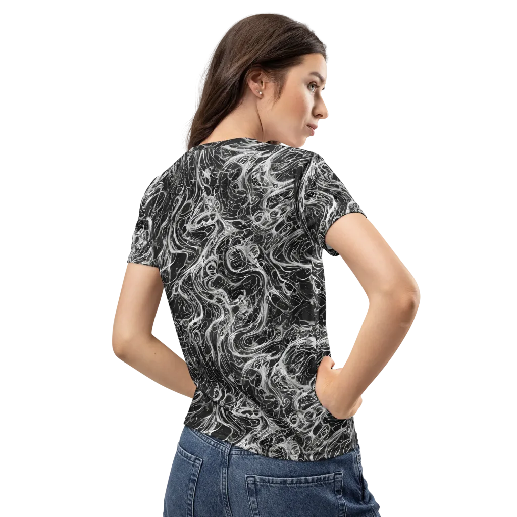 Obsidian Tide on Women's Crew Neck T-Shirt — Back