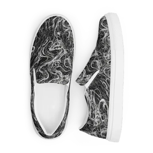 Obsidian Tide on a Men's Slip-On Canvas Shoes