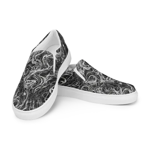 Obsidian Tide on a Women's Slip-On Canvas Shoes