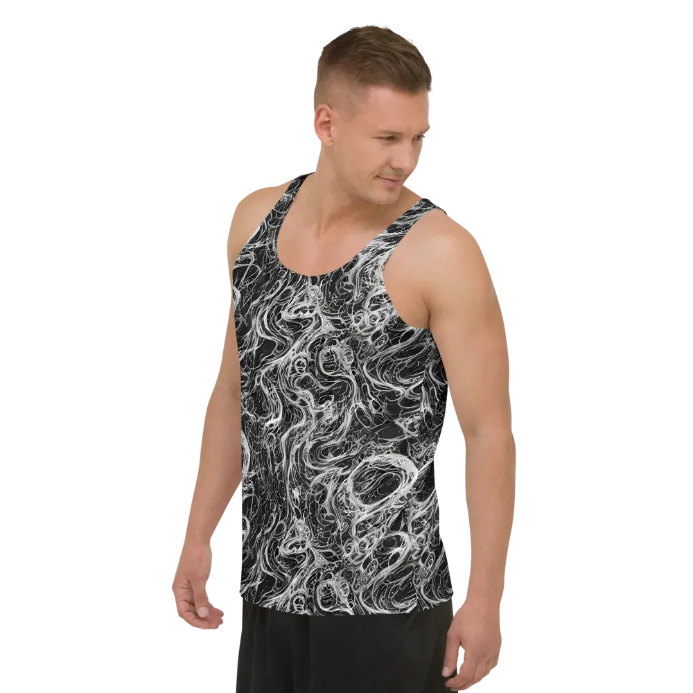 Obsidian Tide on Men's Tank Top — Left Front