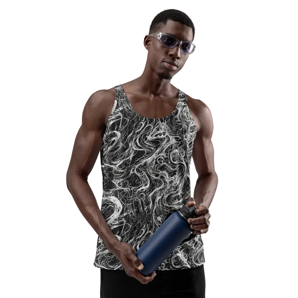 Obsidian Tide on Men's Tank Top — Front