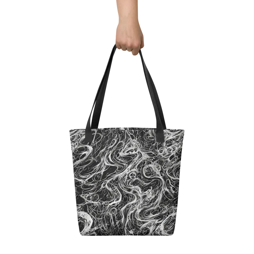 Obsidian Tide on Tote Bag — Front