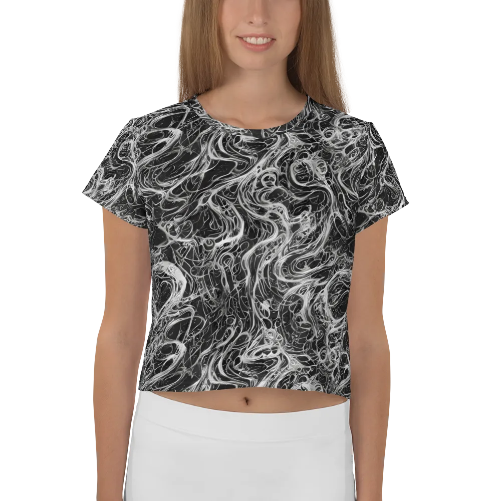 Obsidian Tide on Crop Tee — Front