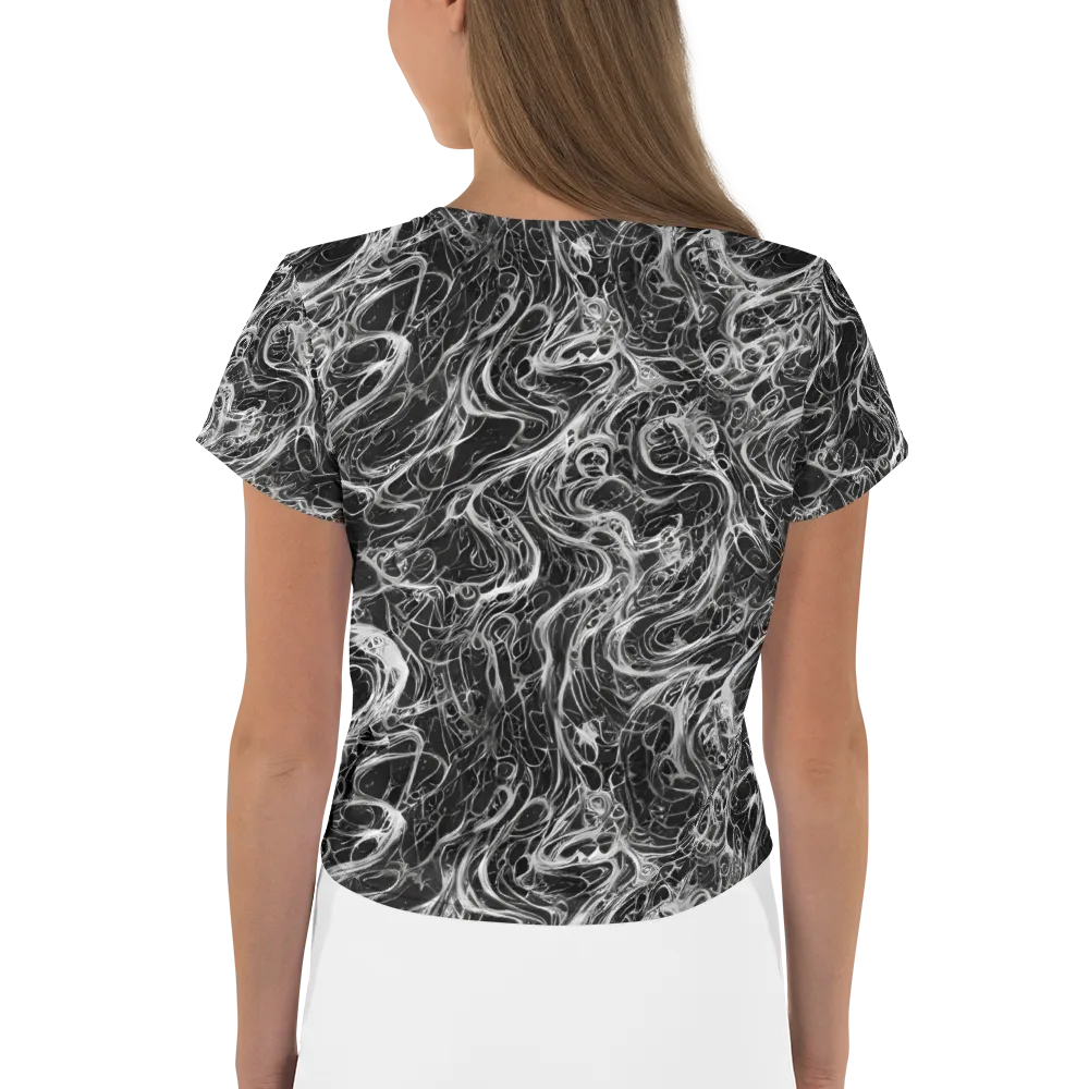 Obsidian Tide on Crop Tee — Back