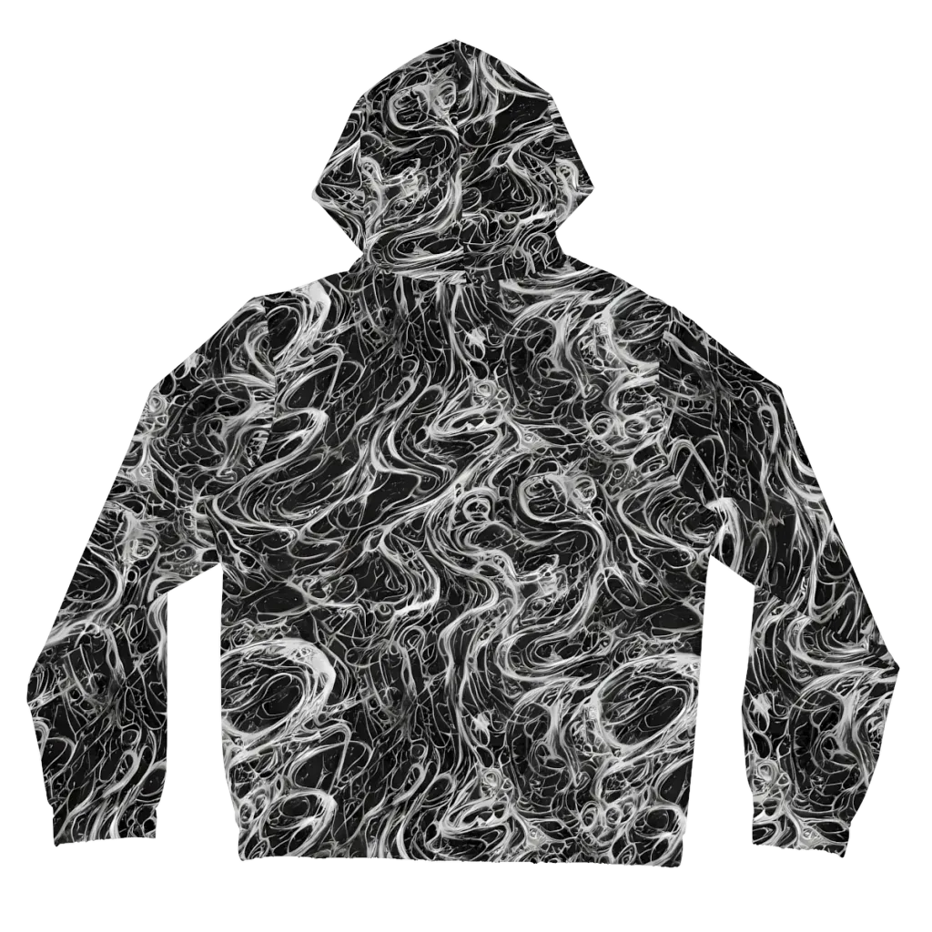 Obsidian Tide on Women's Full-Zip Hoodie — Back