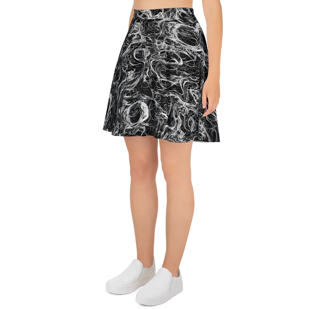 Obsidian Tide on Skater Skirt — Left