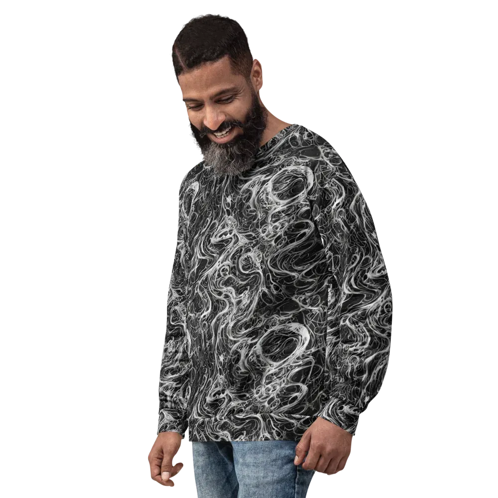 Obsidian Tide on Sweatshirt — Left Front