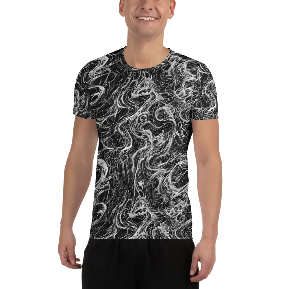 Obsidian Tide on Men's Athletic T-Shirt — Front