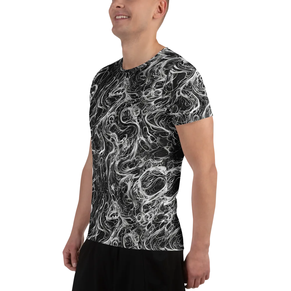 Obsidian Tide on Men's Athletic T-Shirt — Left