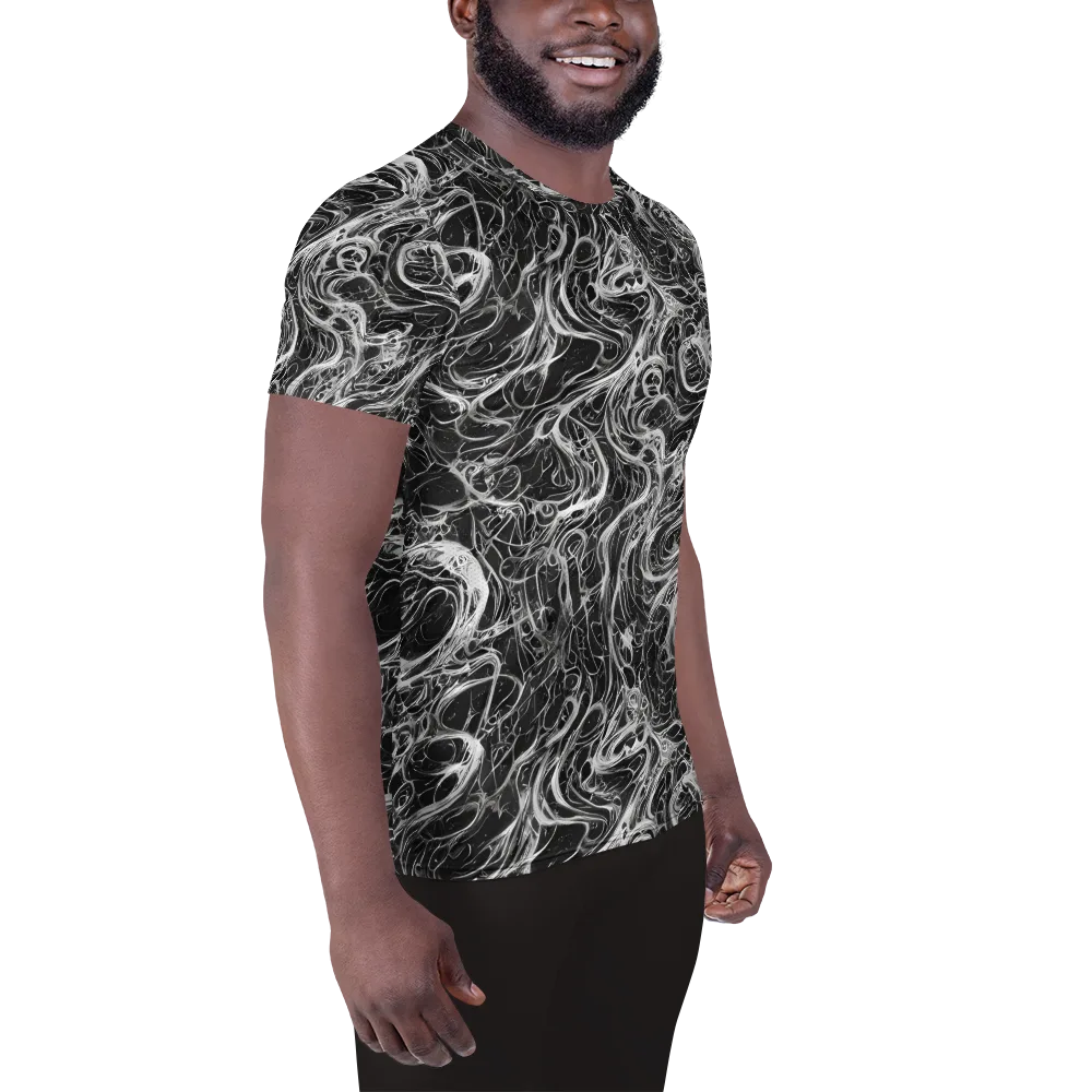 Obsidian Tide on Men's Athletic T-Shirt — Right