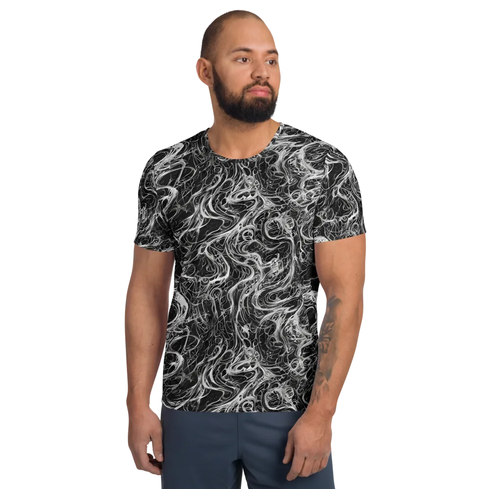 Obsidian Tide on Men's Athletic T-Shirt — Front