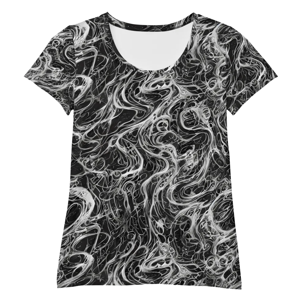 Obsidian Tide on Women's Athletic T-Shirt — Front